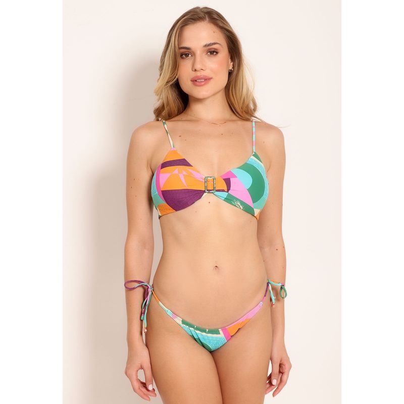 Top De Biquíni Avulso Com Bojo Triangular - Tapeçaria