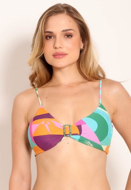 Top De Biquíni Avulso Com Bojo Triangular - Tapeçaria