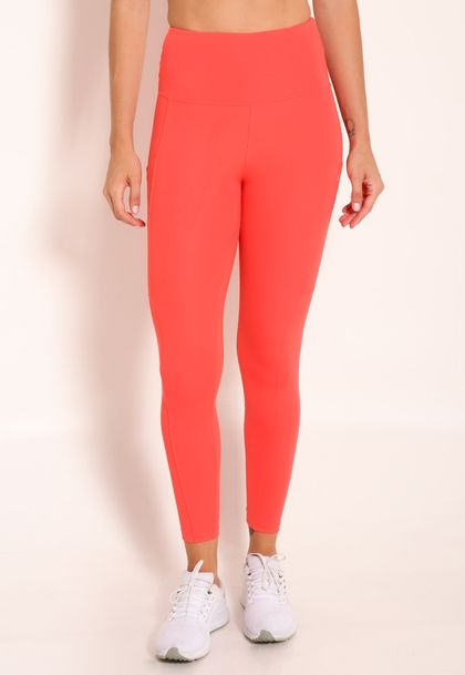 Calça Legging Feminina Compress com Bolsos e Recorte