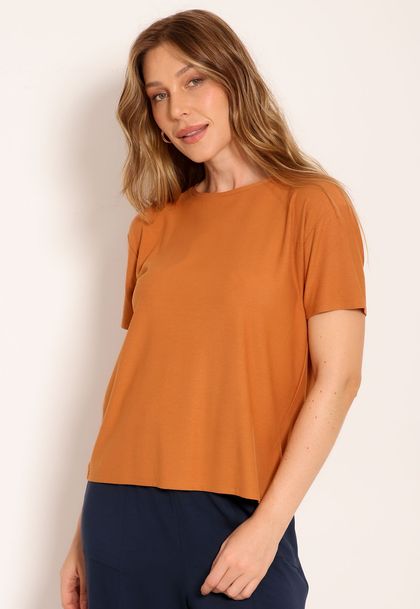 Blusa Feminina Básica Gola Careca
