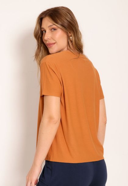 Blusa Feminina Básica Gola Careca