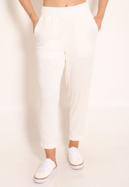 Calça Reta Jacq Stanford com Bolsos