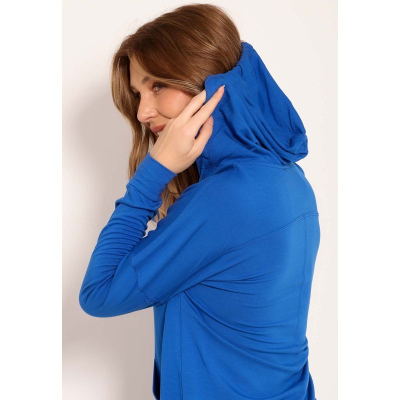 Blusa Com Capuz Bolso Canguru e Amarração