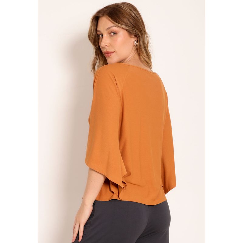 Blusa Lisa Manga Morcego
