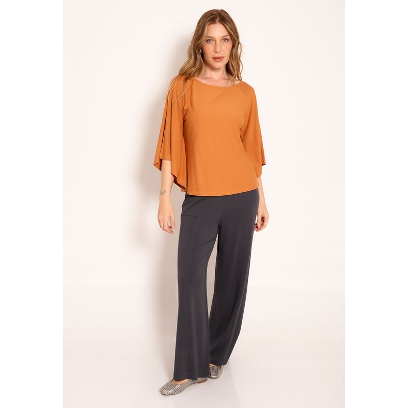 Blusa Lisa Manga Morcego