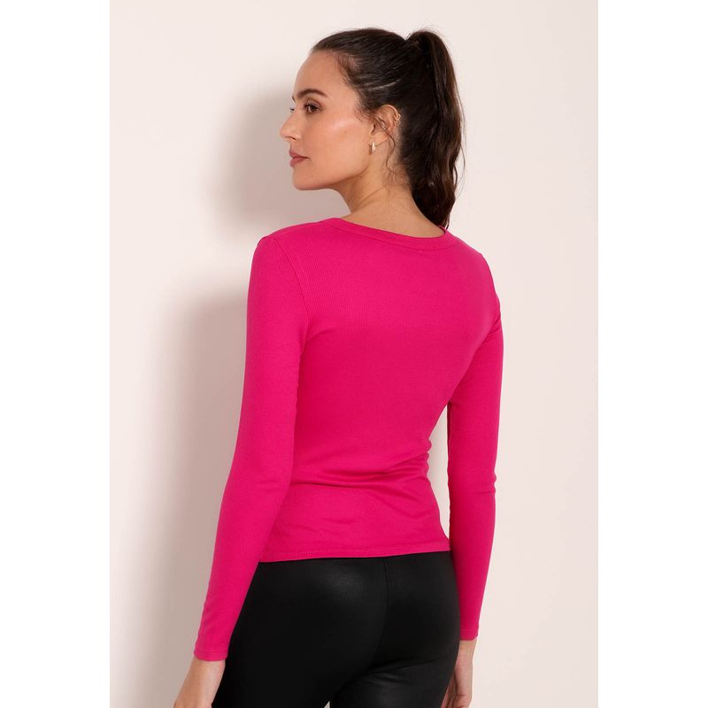Blusa Manga Longa com Strass