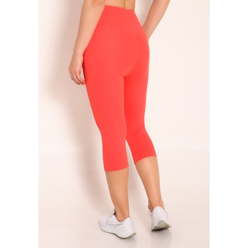 Calça Corsário Feminina Compress com Bolsos Laterais