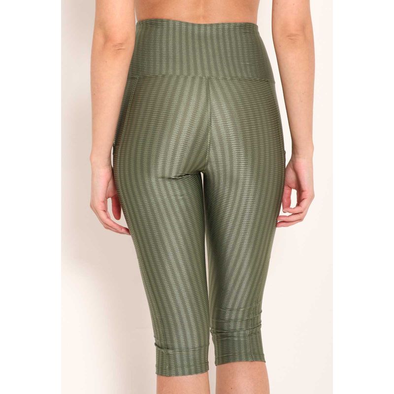 Calça Feminina Capri New Ikat Com Bolsos