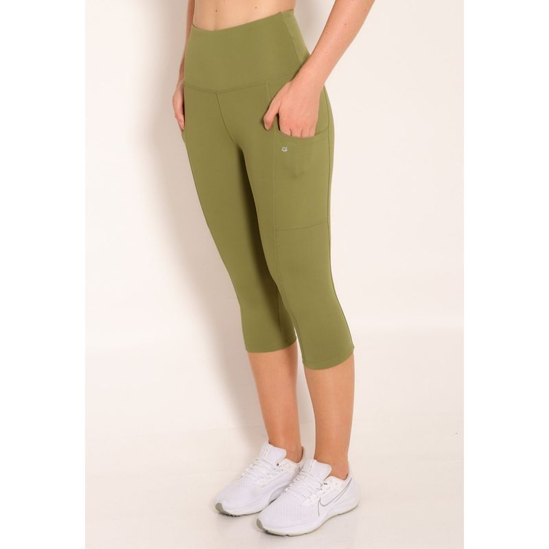 Calça Corsário Feminina Compress com Bolsos Laterais