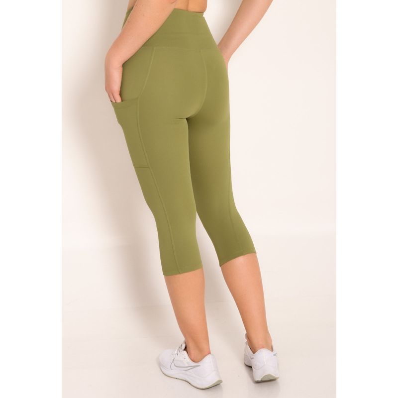 Calça Corsário Feminina Compress com Bolsos Laterais