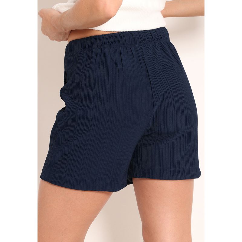 Shorts Saia Feminino Plissado Com Fenda