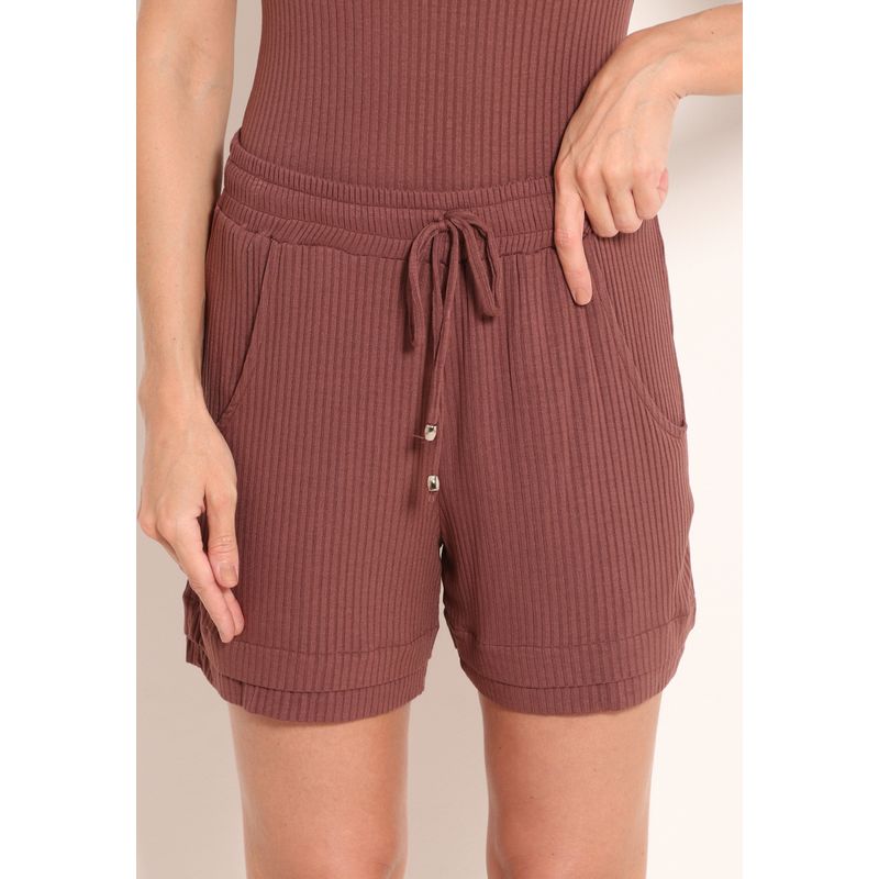Short Viscose Feminino com Bolsos