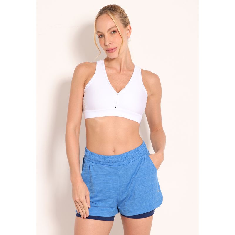 Shorts Energy Com Forro de Compressão e Cordão