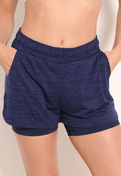 Shorts Energy Com Forro de Compressão e Cordão