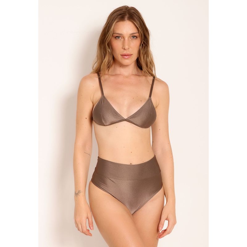 Conjunto Top Cortininha e Calcinha Hot Pants