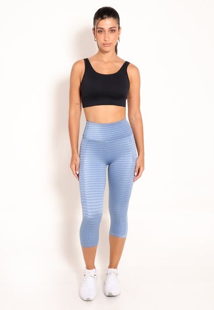 Conjunto Fitness Top Kelp e Calça Legging New Fit Corsario
