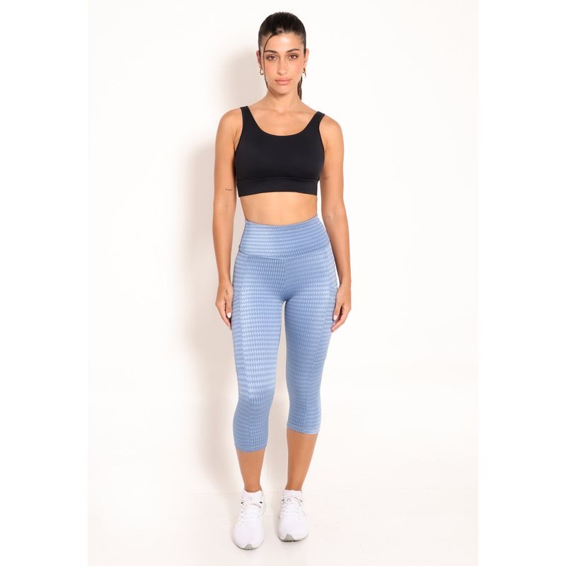 Conjunto Fitness Top Kelp e Calça Legging New Fit Corsario