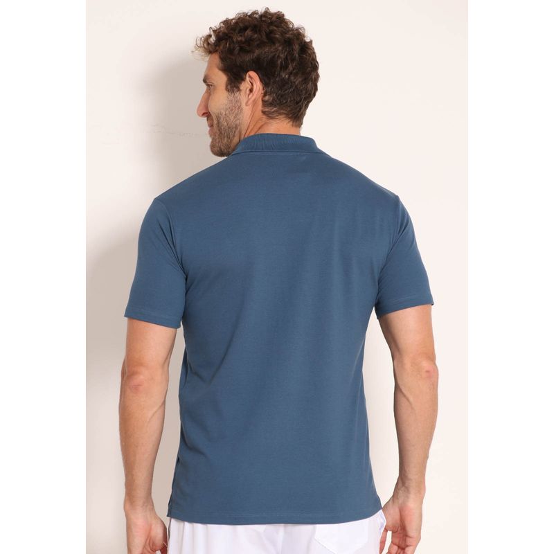 Camisa Polo Piquet Pima Com Botões