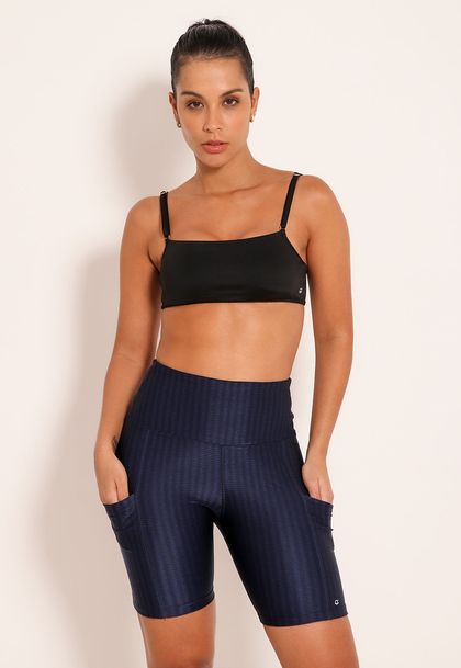 Conjunto Fitness Top High Perfor Tech e Bermuda New Ikat