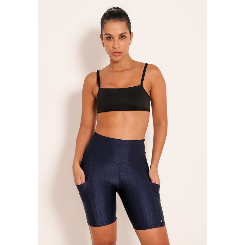 Conjunto Fitness Top High Perfor Tech e Bermuda New Ikat