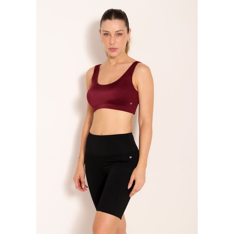 Conjunto Fitness Top New Fit Regata e Bermuda High Perfor