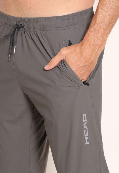 Calça Microfibra Com Bolsos e Amarração