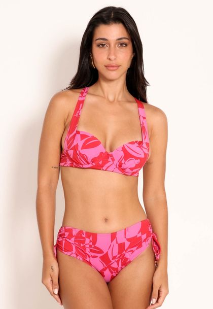 Calcinha De Biquíni Avulso Amarração Lateral - Pink Cajuart