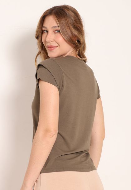 Blusa Gola Careca Com Manga Japonesa