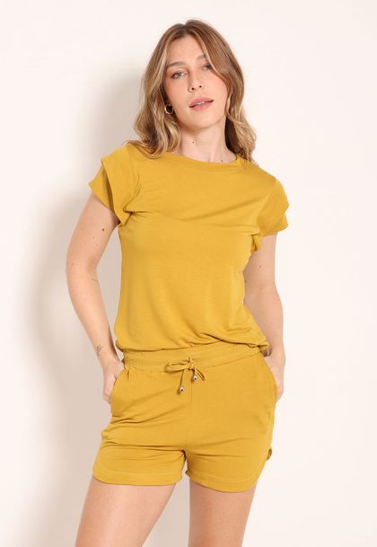 Shorts Com Bolso Frontal e Cordão de Ajuste