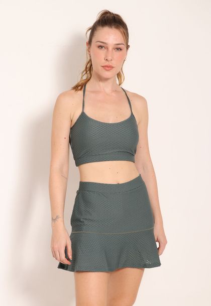 Shorts Saia London Com Babado
