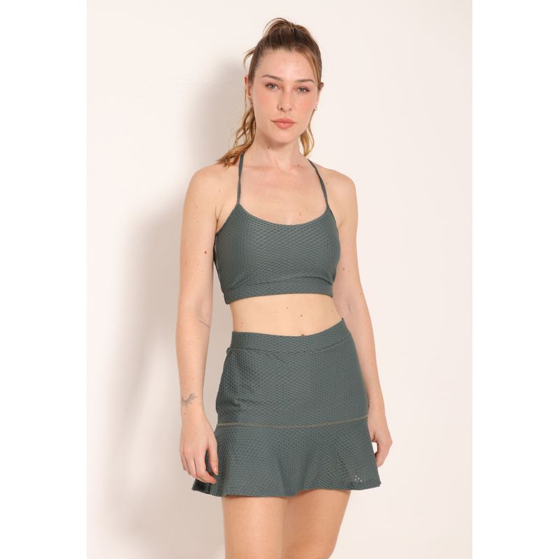 Shorts Saia London Com Babado