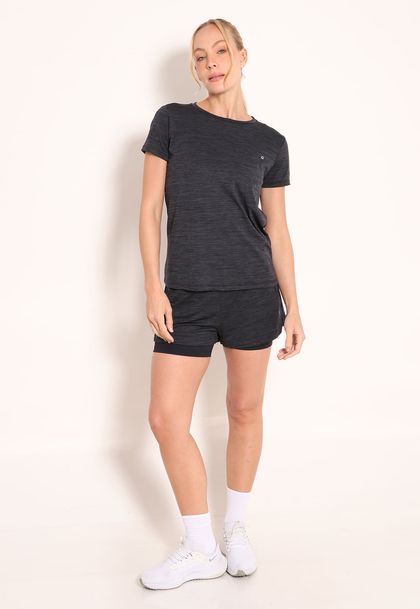 Conjunto Camiseta Tech Antiodor UV 50+ e Shorts Energy
