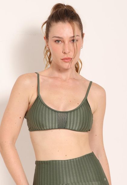 Top Fitness Com Recortes New Ikat