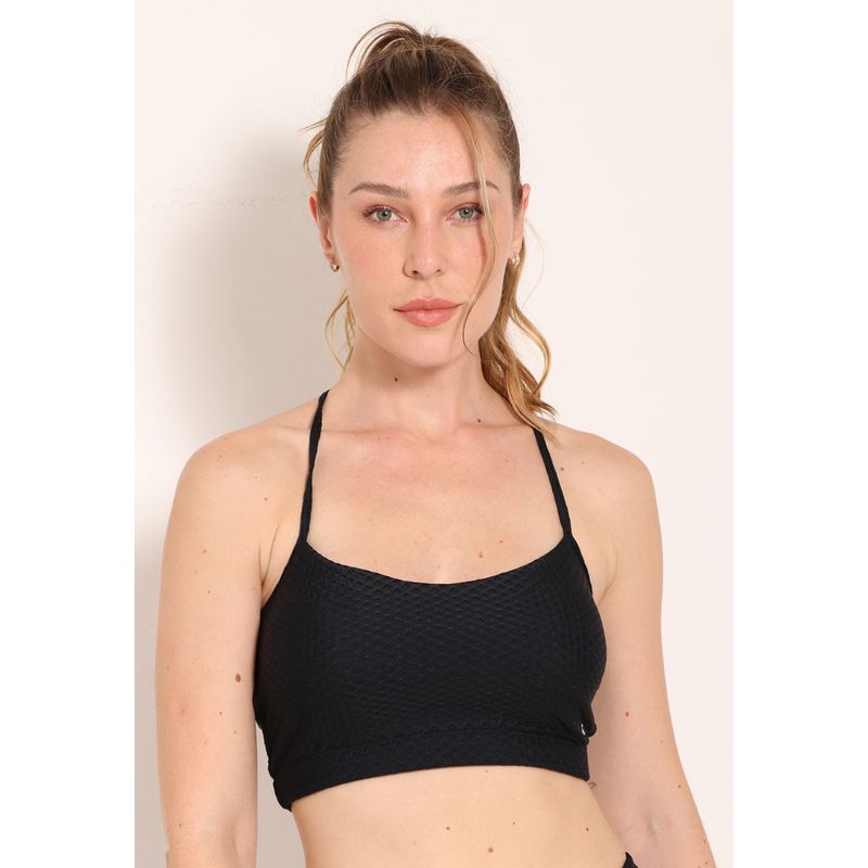 Top Fitness London Com Alças Travetadas