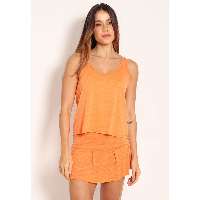 Conjunto Regata Fraldada Energy UV+50 e Short Saia Tech