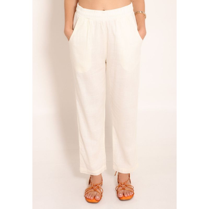 Calça De Linho com Forro Amber