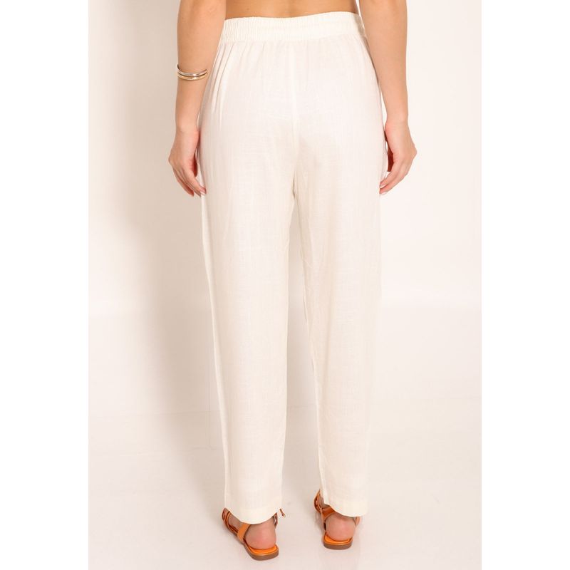 Calça De Linho com Forro Amber