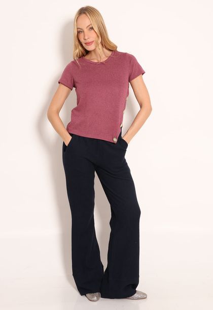 Conjunto Blusa De Tricot e Calça Texturizada Aspen