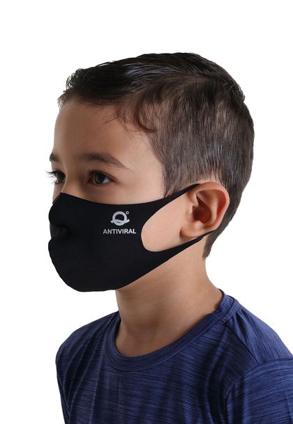 Kit 2 Máscaras Infantis Camada Única Antiviral Sem Elástico