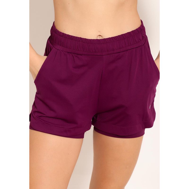 Shorts Feminino Elastic Dry Com Cordão