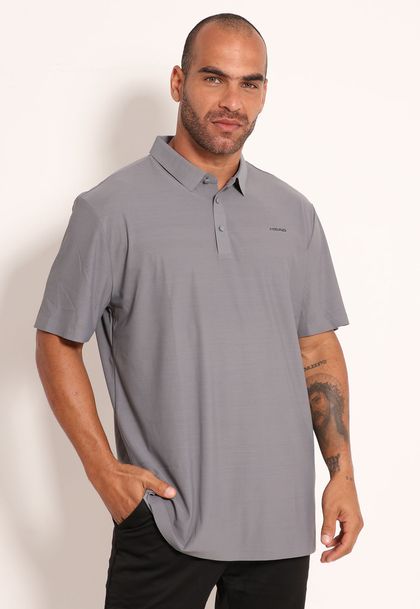 Camisa Polo Masculina Poliamida Com Botões