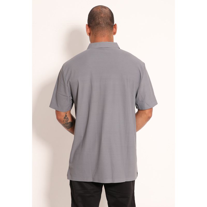 Camisa Polo Masculina Poliamida Com Botões