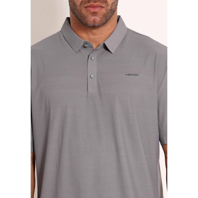 Camisa Polo Masculina Poliamida Com Botões