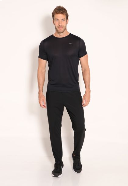 Calça Masculina Microfibra Jogger Com Bolsos e Amarração