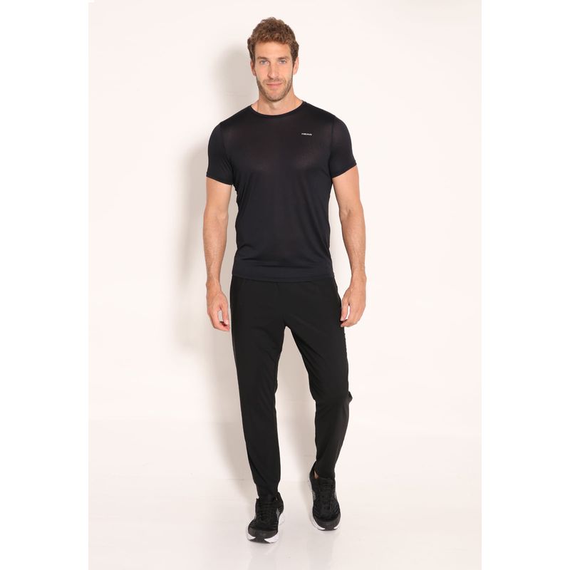 Calça Masculina Microfibra Jogger Com Bolsos e Amarração