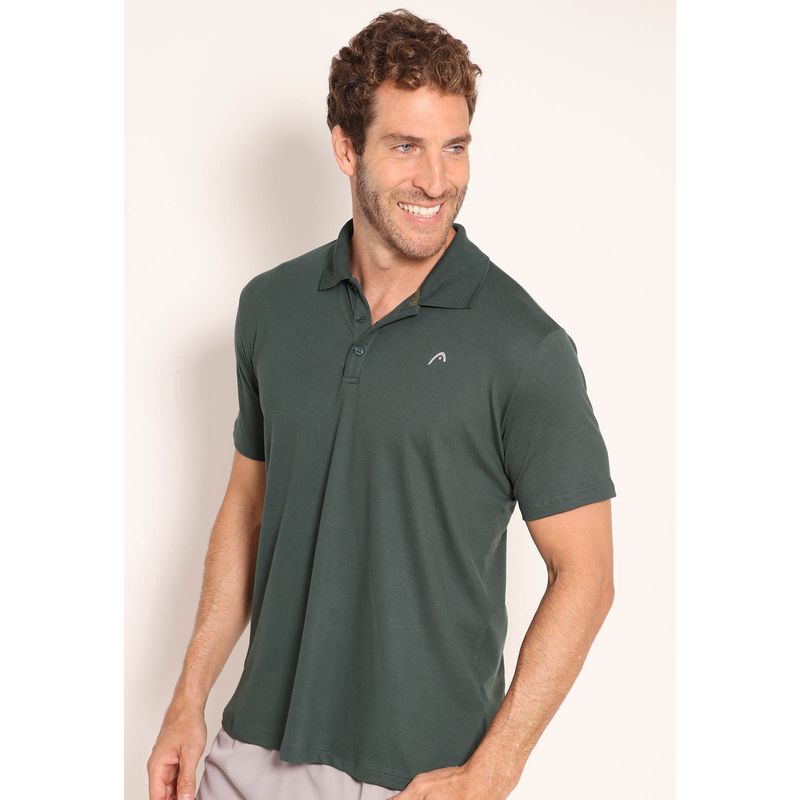 Camisa Polo Piquet Pima Com Botões