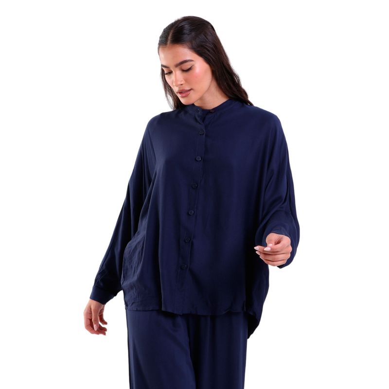 Camisa Feminina Heavy Twill Oversized Manga Longa