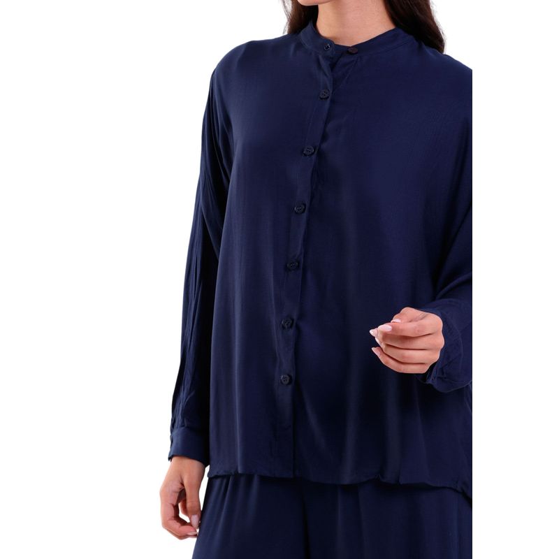 Camisa Feminina Heavy Twill Oversized Manga Longa