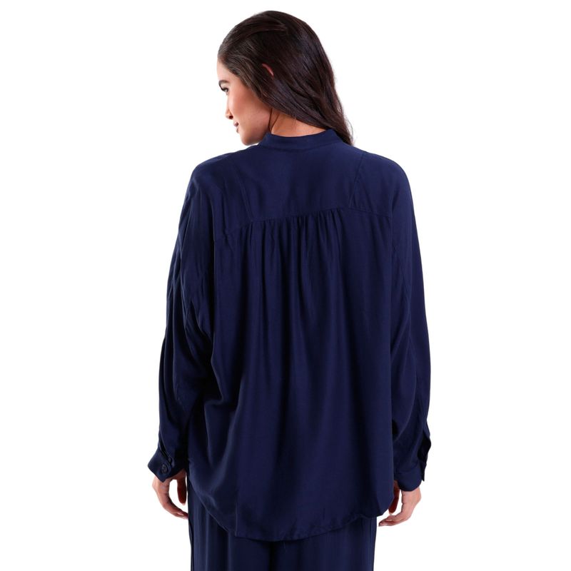 Camisa Feminina Heavy Twill Oversized Manga Longa
