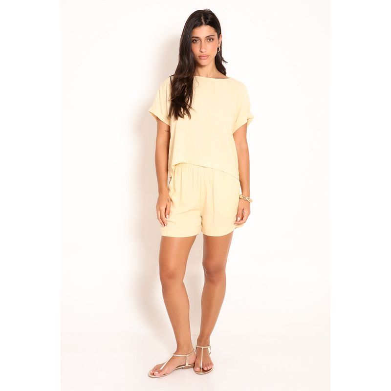 Shorts de Visco Feminino Olimpia Clochard